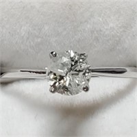 Certified 10K Diamond(0.71Ct,I3,I) Ring