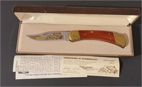 Buck Model 110 Knife Brown trout only 100 produced
