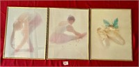 Ballerina Framed 3 Piece Pictures