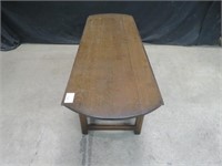 DROP LEAF OAK COFFEE TABLE