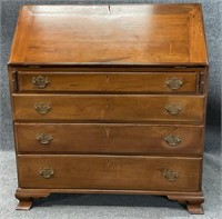 Antique Walnut Inlaid Secretary Desk