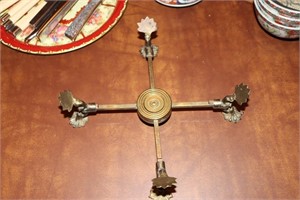 Victorian brass adjustable stand or trivet