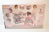TWIN DOLL SET - STROLLER & CHANGE TABLE - NEW