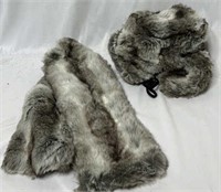Faux Fur Hat W/ Matching Scarf