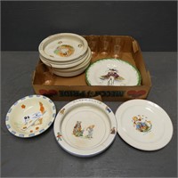 Nursery Rhyme Porcelain Baby Plates & Bowls