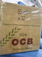New OCB slim Organic Hemp unbleached rolling