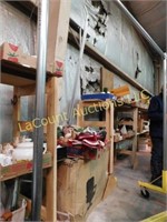 industrial clothing rack, on wheels, 62h x 66h