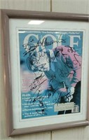 Framed Golf signatures signed by Danny Thomas and