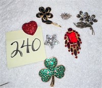 Jewelry Lot with Green Clover