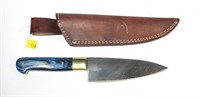 Kevin Johnson Mint Damascus steel chef knife,