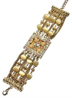 Volm Jeweled Goldtone Bracelet