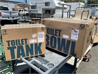 Toilet Tank and Toilet Bowl In Boxes