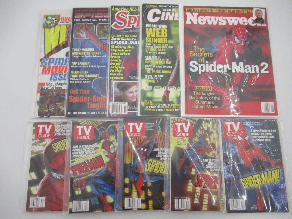 Spider-Man Magazine/TV Guide Lot