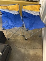 2 FOLDING CAMP CHAIRS, SWIFFER MOP, ETC.