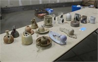Tote w/Handmade Stoneware Pottery
