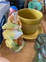 Statue, Ceramic Planter, Dish