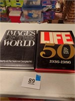 2 hardback books - Life 50 years and Images