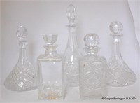 Vintage Collection of Crystal Decanters