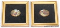 Pair of Scarce Signed Minton Reuben Hague Plaques