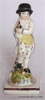 Antique 18th Century Staffordshire Pottery Figure