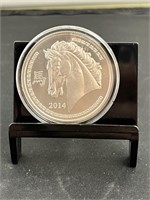 2014 Year of The Horse 1 Oz Silver Round