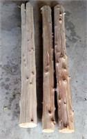3pc Cedar Wood Post - 6ft long each