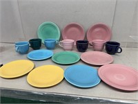 Fiesta plates and mugs