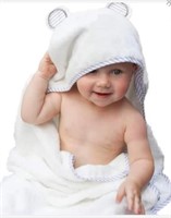 2x Organic Cotton Hooded Baby Towel- Bear 

New