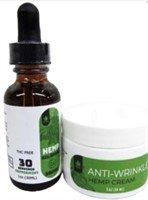 Hemp Oil Drops & Anti-Wrinkle Hemp Cream