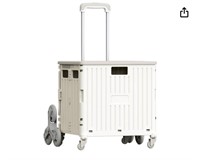 Foldable Shopping Cart with Wheels, 45L C