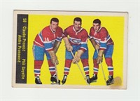 1960 Parkhurst Provost/Goyette/Pronovost Hockey Ca