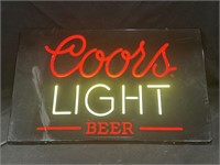COORS LIGHT BEER SIGN