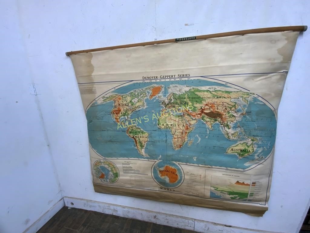 HARTSHORN DENOYER GEPPERT SERIES WORLD MAP
