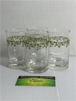 4 Corning Spring Blossom Glass Cups