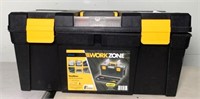 Work Zone Plastic Tool Box & Contents
