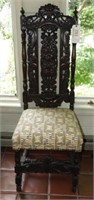 Lot #3363 - Highly carved King Throne chair with