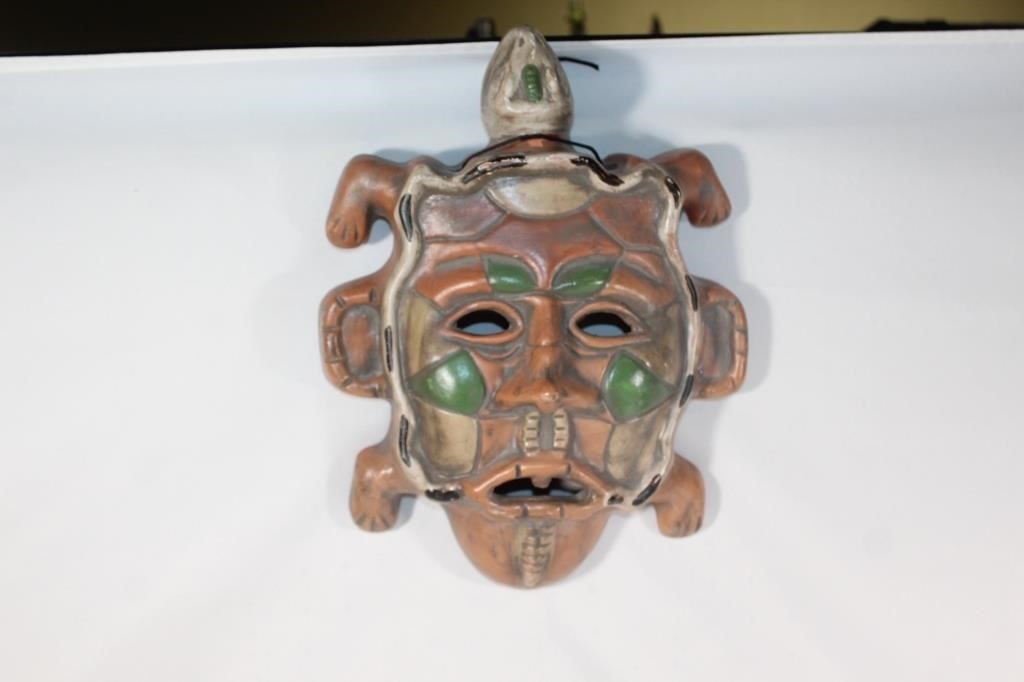 Ceramic Turtle Wall Hanging Mask