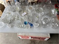 LARGE LOT OF CRYSTAL AND GLASSWARE