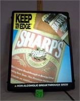 millers sharps beer sign (lights)
