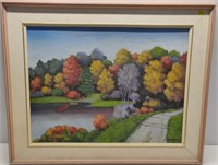 L. Myro Hop Obd Fall Landscape Painting