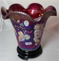 HP Ruby Stretch Flip Vase w/ Black Stand