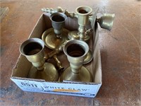 Box of Brass Candle Holders