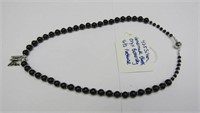 925 Handmade Black Onyx Butterfly 16.5" Necklace