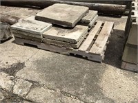 Pallet of concrete squares