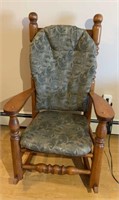 VTG solid wood rocking chair.  OFFSITE PU