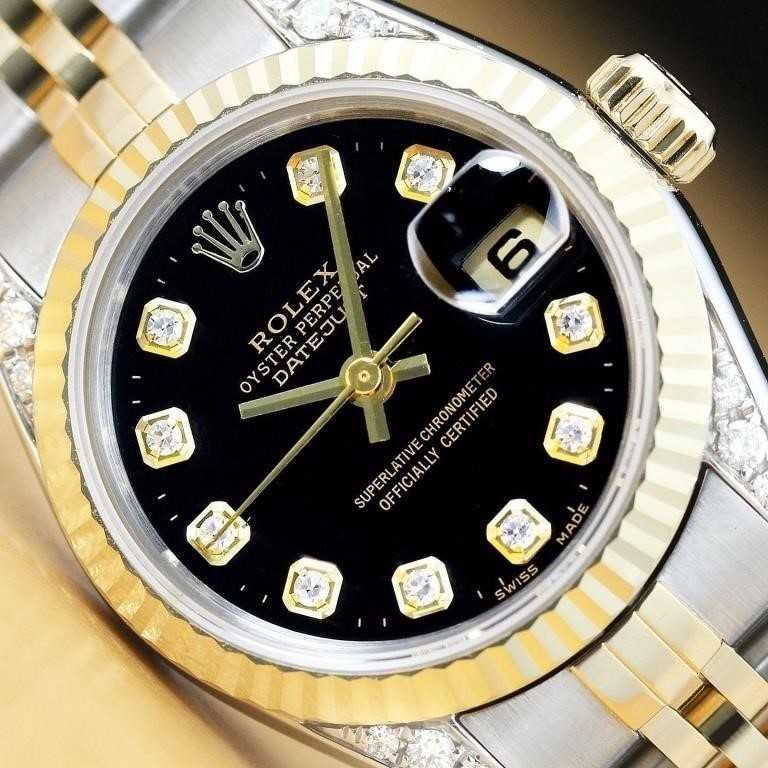 Rolex Ladies Datejust Diamond Watch