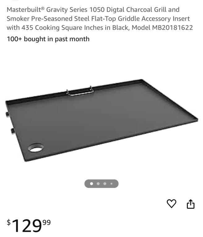 Masterbuilt Gravity Series Grill Insert Griddle