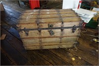 Old Antique Wood Trunk