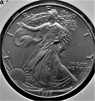 1993 SILVER EAGLE  GEM