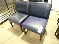 10X, NAVY LEATHER ASST STYLE WIDE SEAT CHAIR